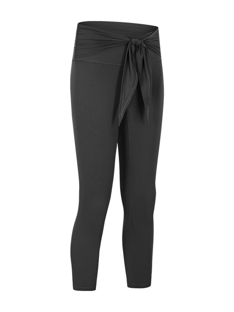 Fashion Strap Sports Stretch Slim Yoga Cropped Pants
