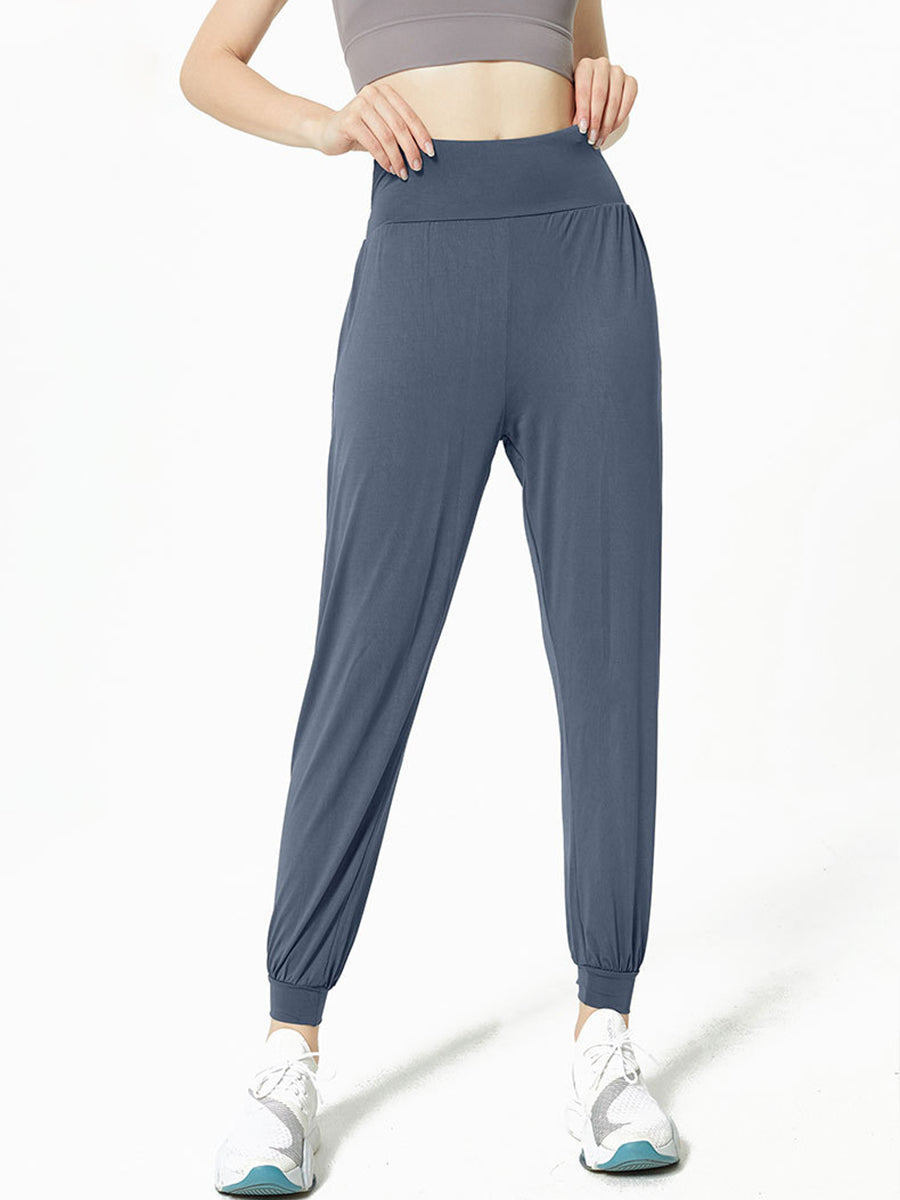 Sports Casual Solid Color Loose Yoga Fitness Pants